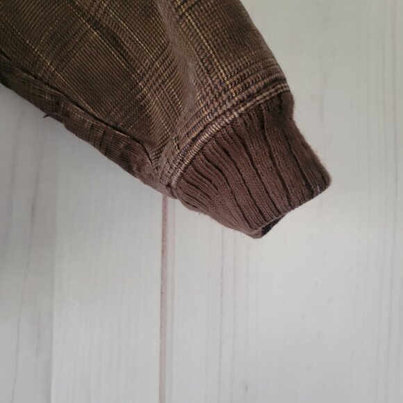 Baby Gap Brown Plaid Hooded Jacket, Toddler 3 yrs, Front Zip, 2 Button Flap EUC - Picture 3 of 12